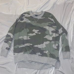 AERIE Camo Baggy Crewneck